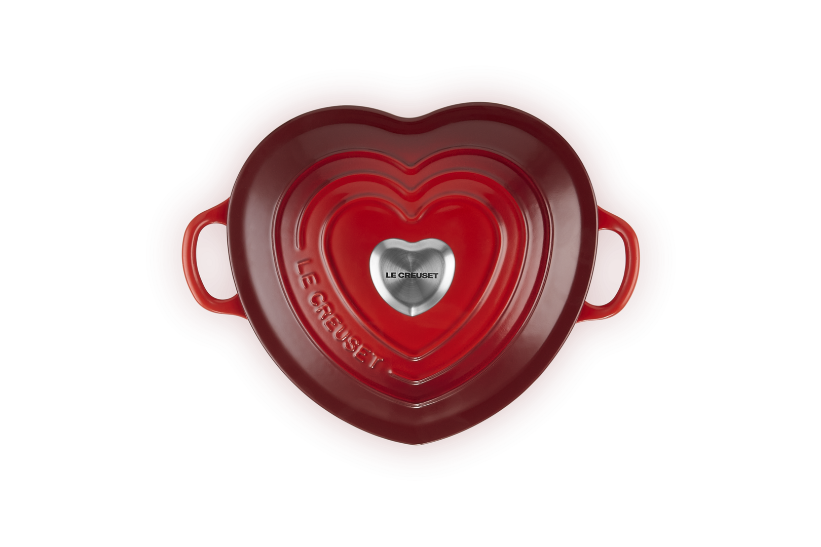 Cast Iron Heart Shaped Casserole with Heart Knob