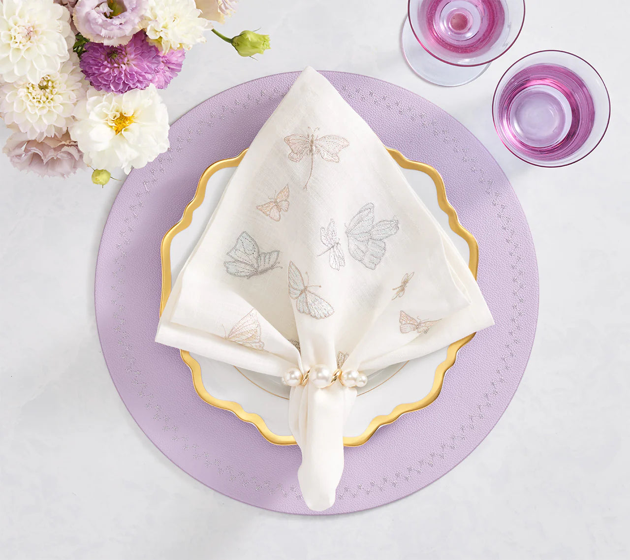 Pearl Drift Napkin Ring - Set of 4