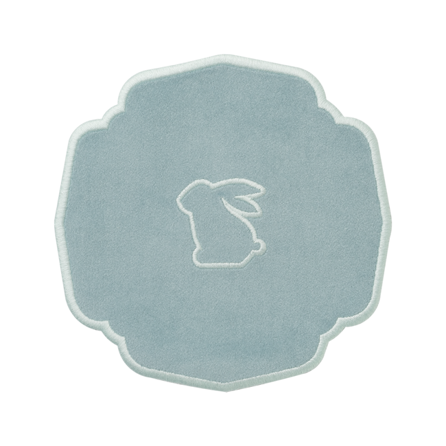 Easter Bunny Velvet Coasters - Set of 2