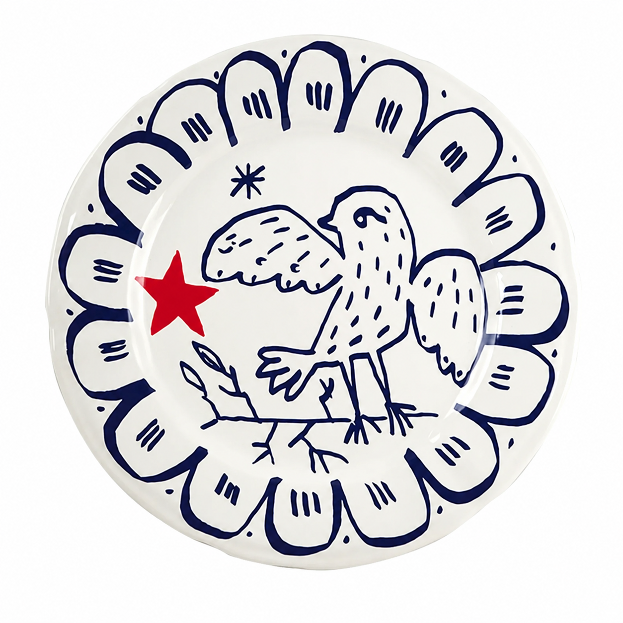 Set of 6 assorted dinner plates - L'Archipel Sentimental