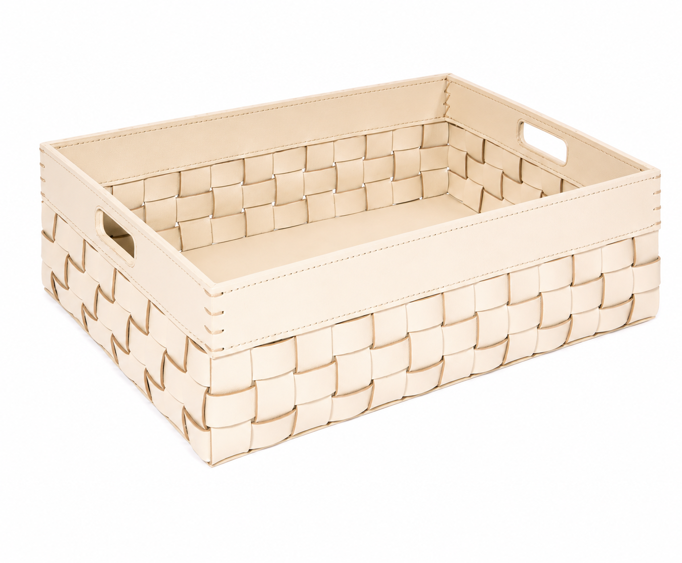 Barcellona Storage Basket With Handles Rectangular Low