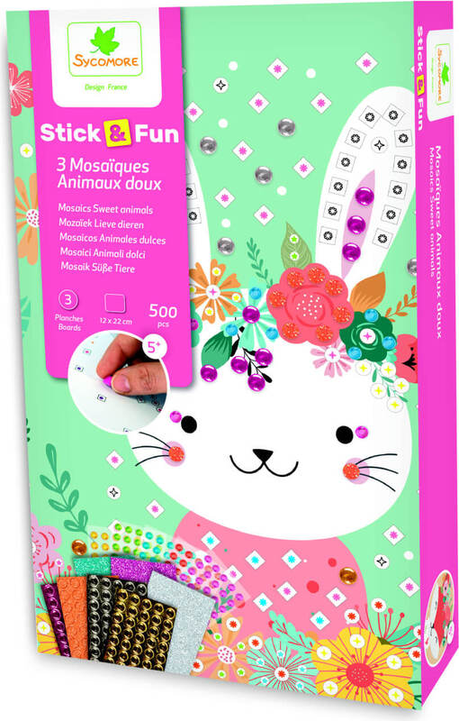 Stick & Fun Mosaïque Animaux Doux