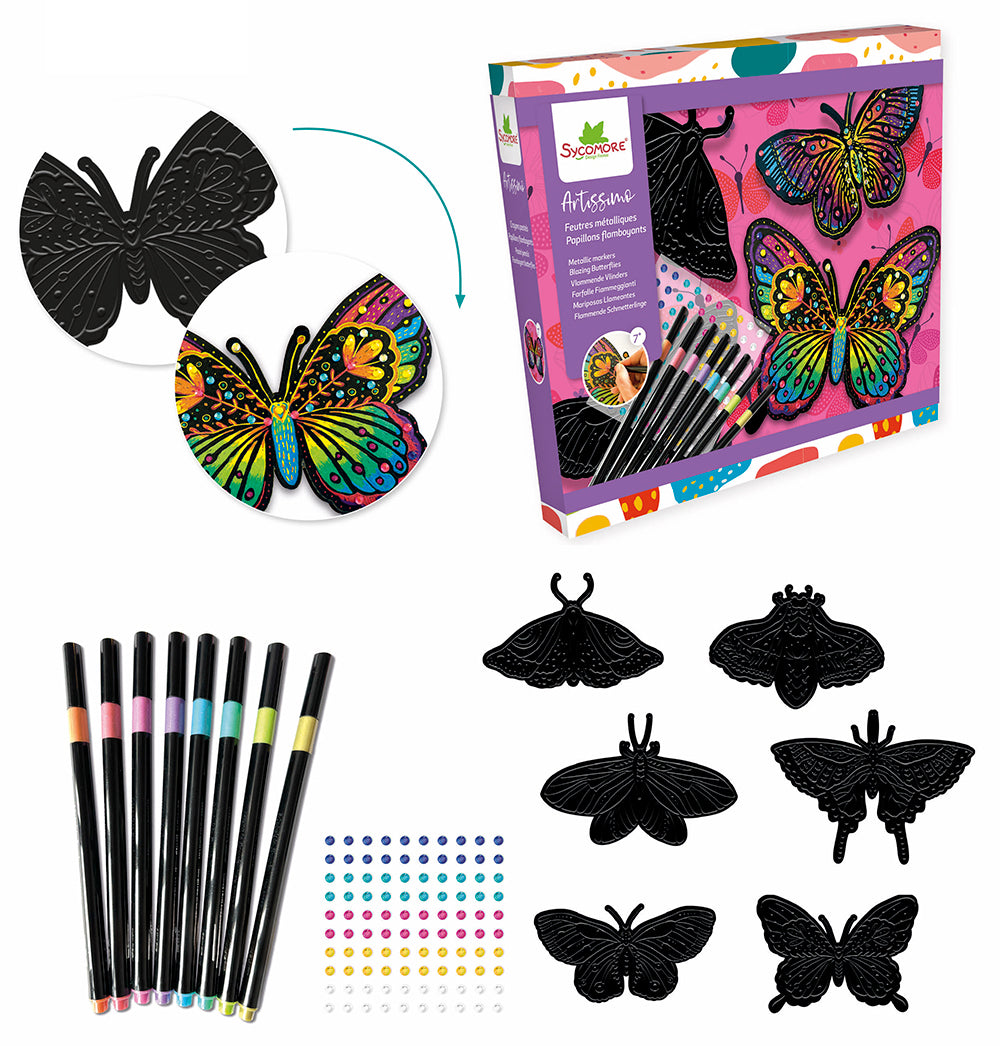 Artissimo – LG Metallic Markers – Blazing Butterflies