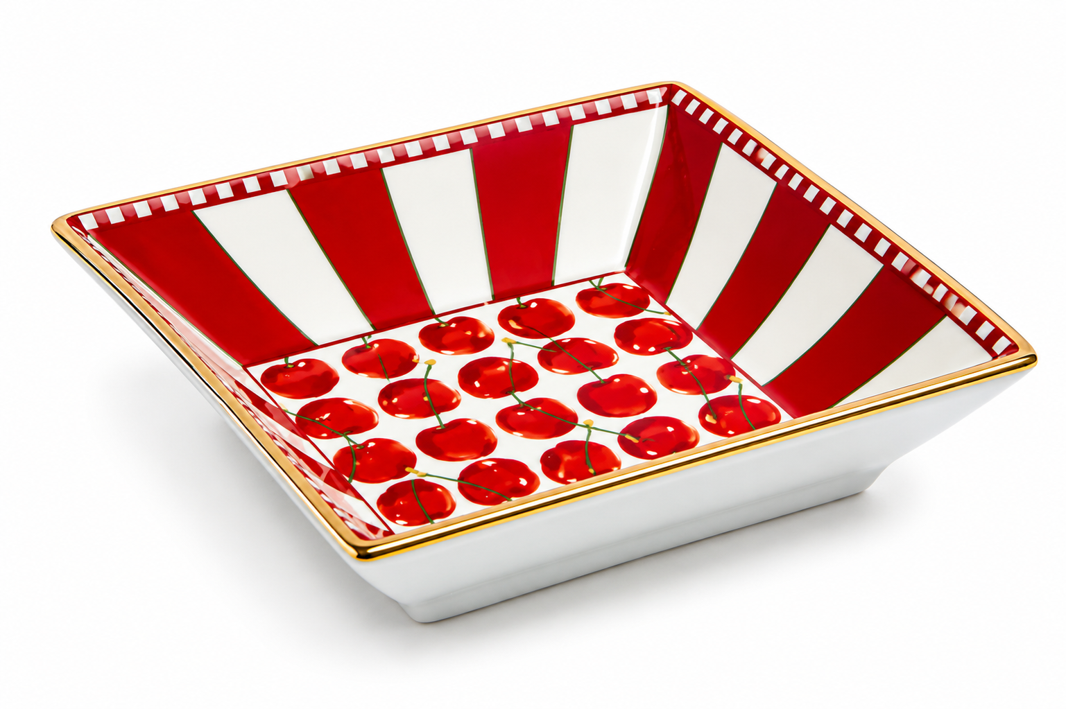 Trinket Tray Cherries Avorio