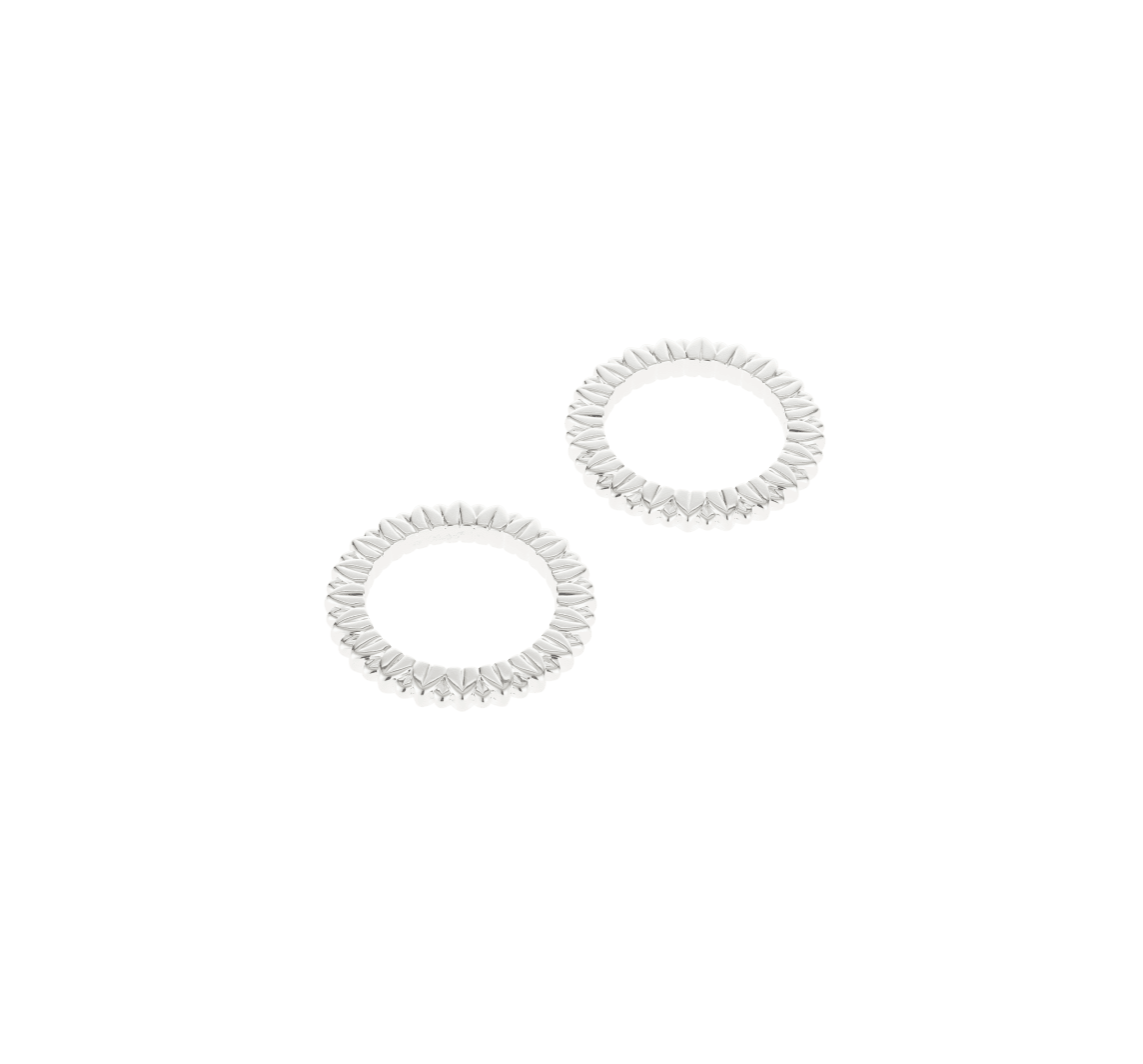 Malmaison Silver-Plated Palmettes Napkin Rings - Set of 2