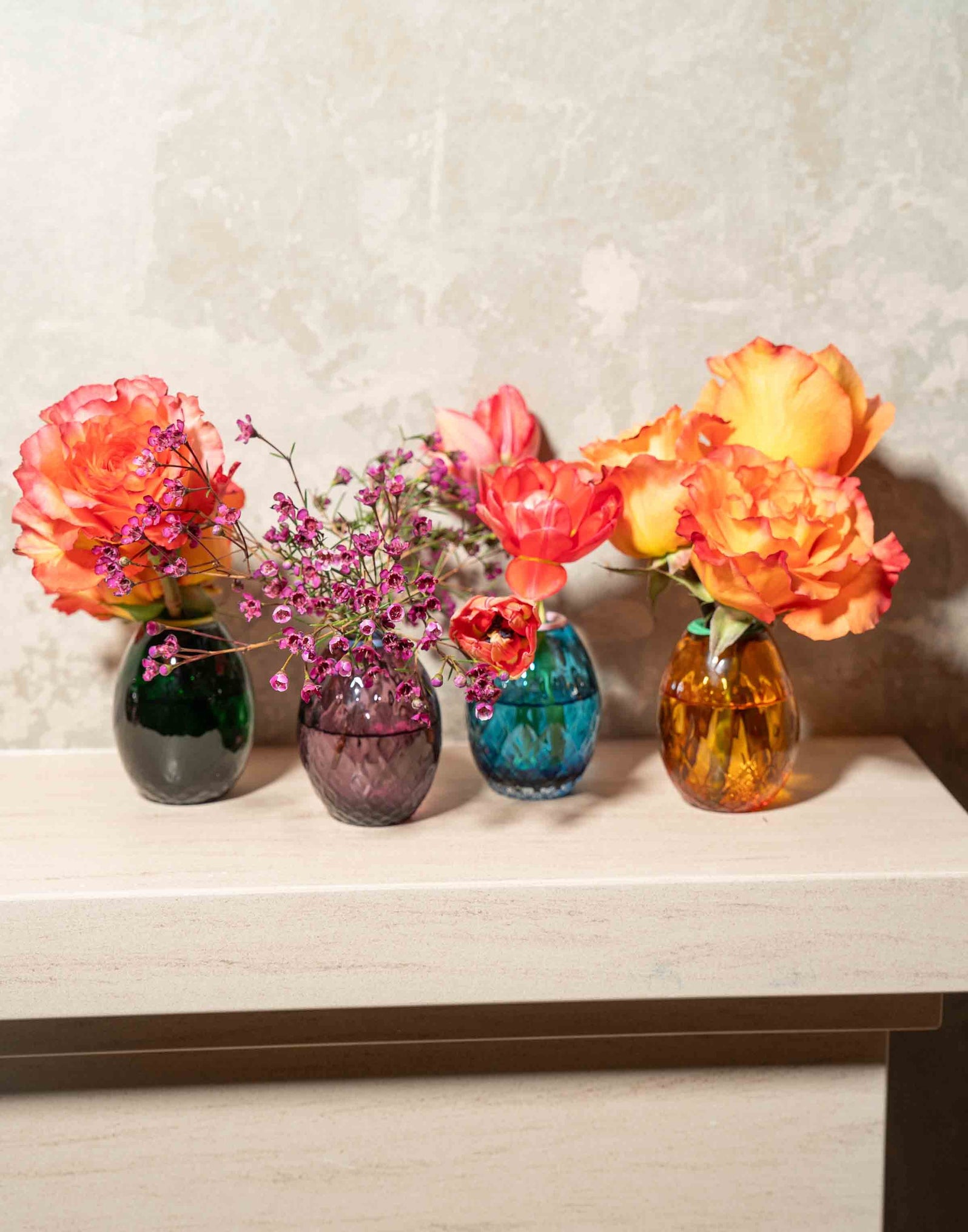 Misty Rainbow Baby Egg Vase - Set of 4