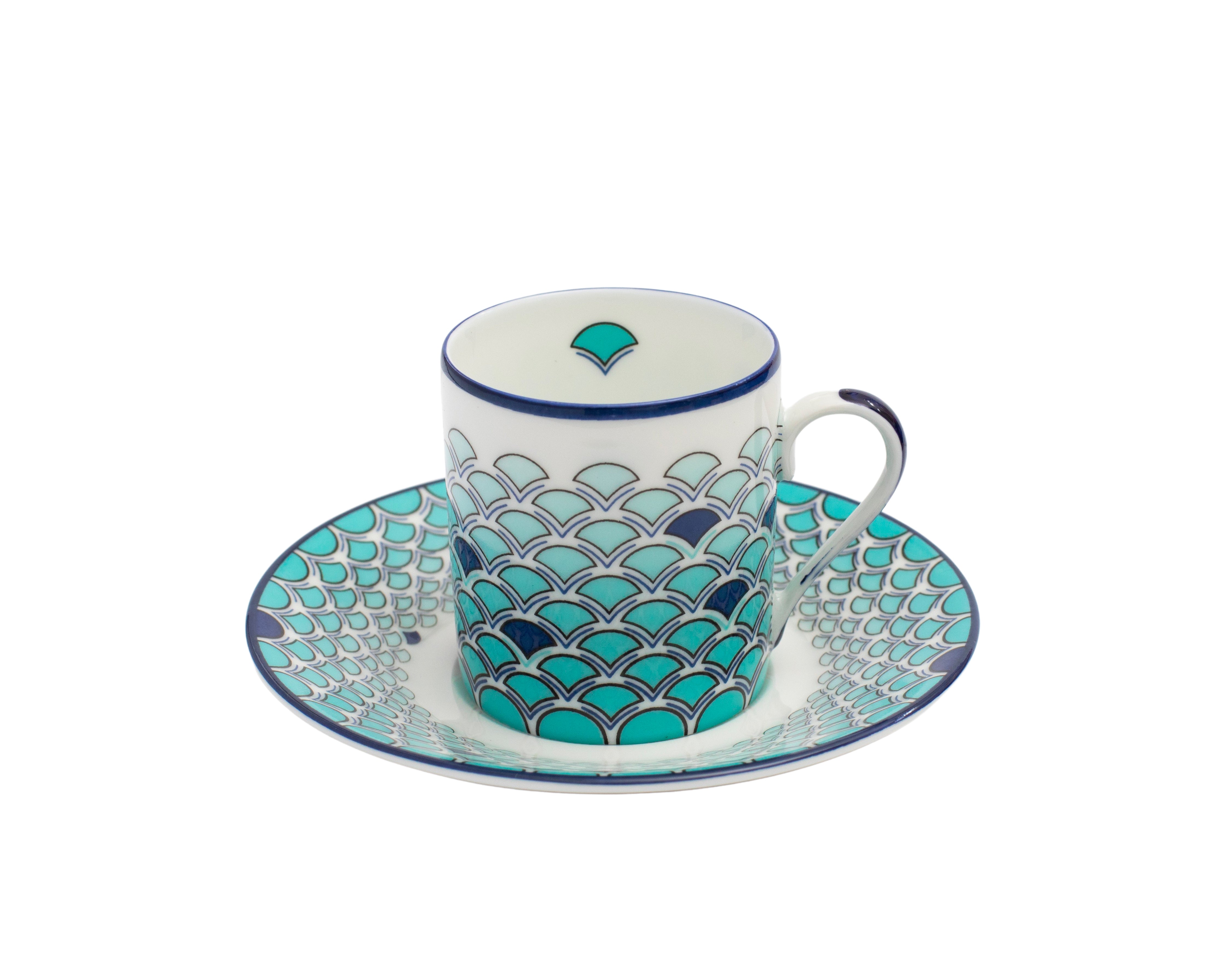 Capri Écailles Coffee Cup & Saucer