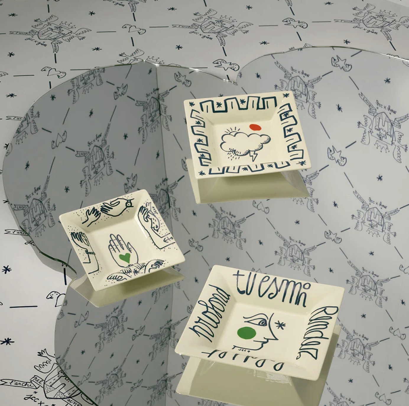 Cloud square candy tray XL - L'Archipel Sentimental