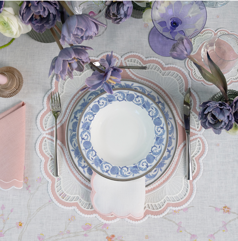 Oyster Linen Coasters - Set of 2