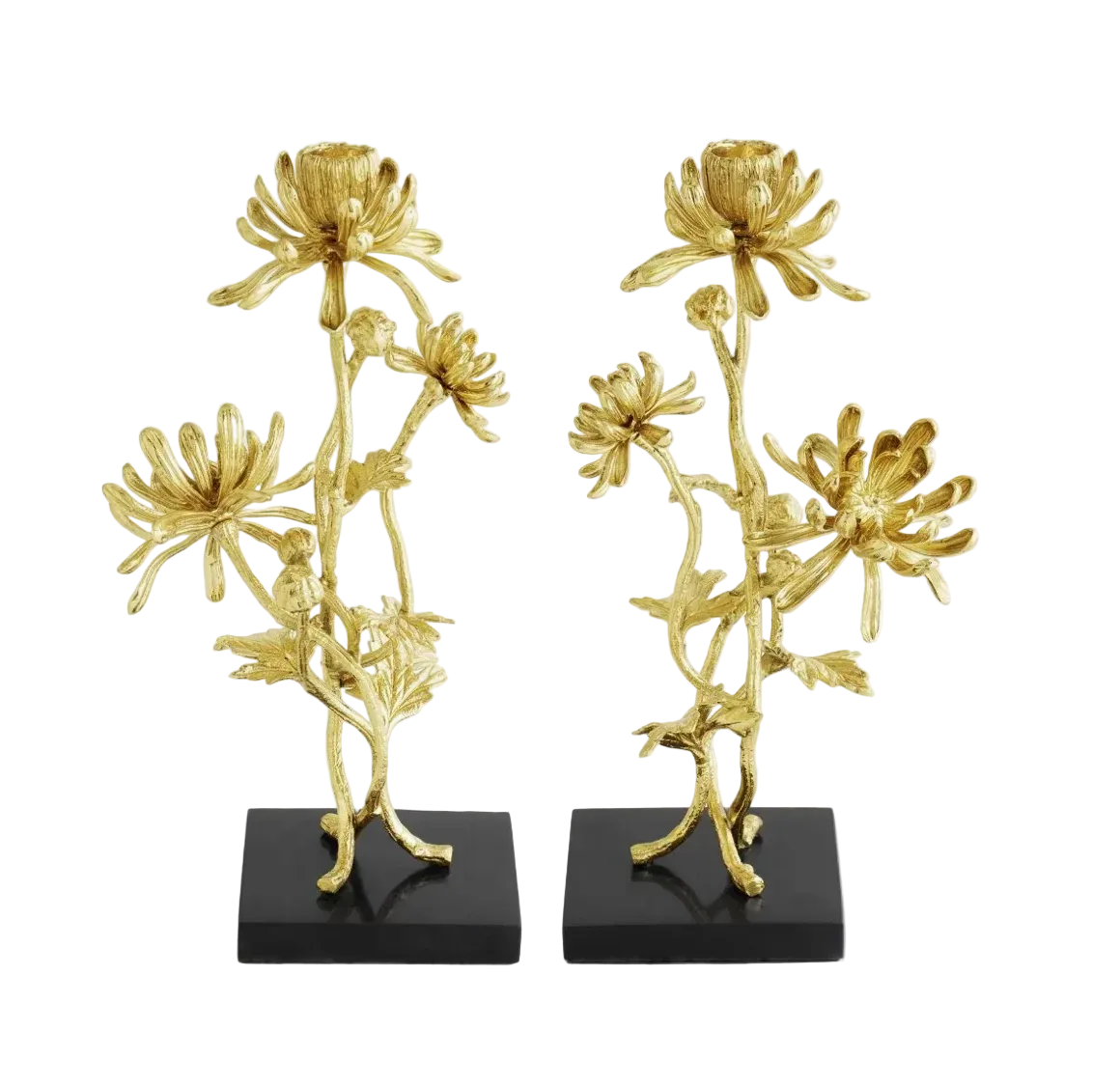 Dahlia Tall Candleholders - Set of 2