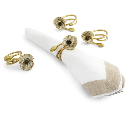 Anemone Napkin Ring - Set of 4