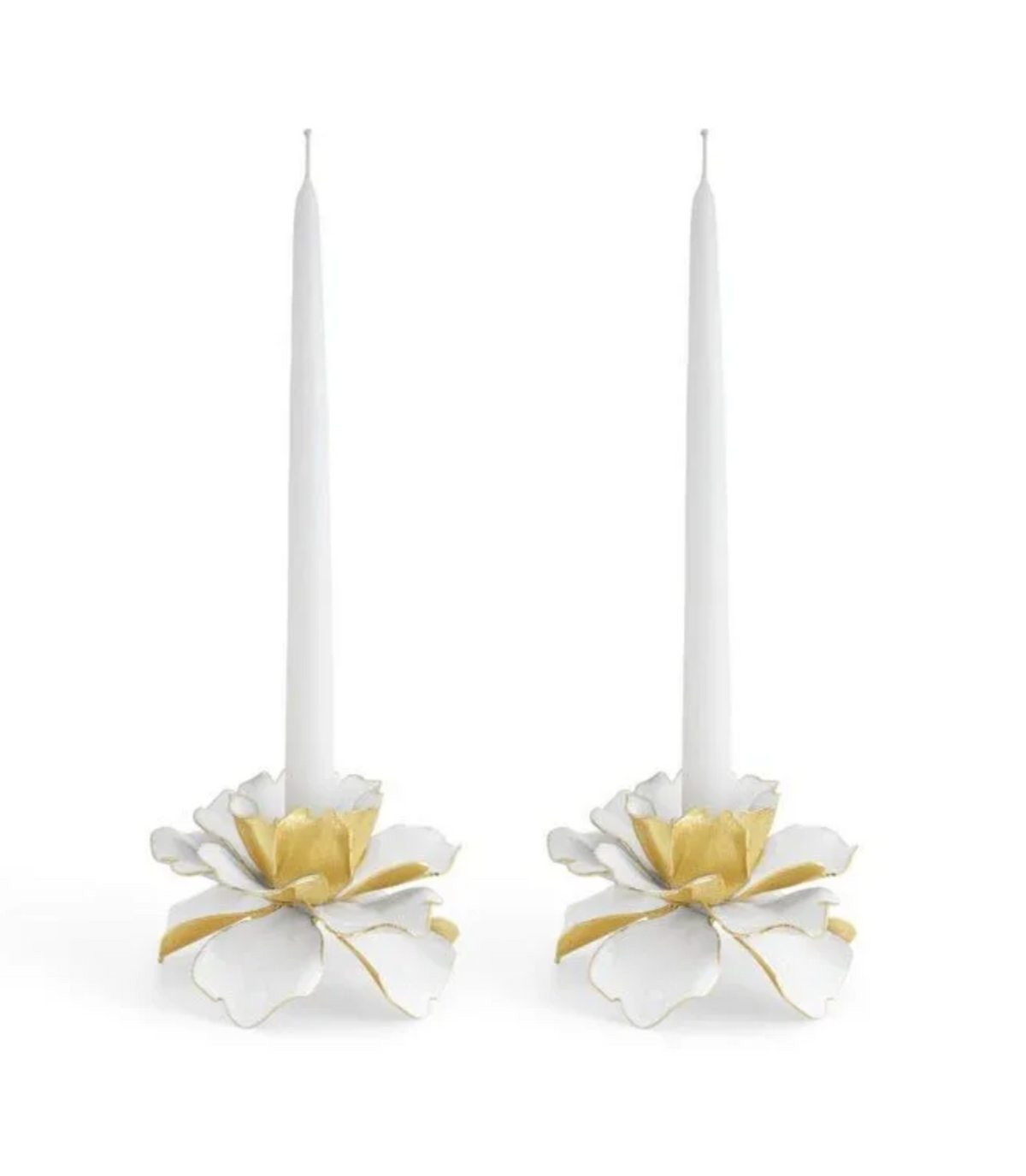 Gardenia Candleholders - Set of 2
