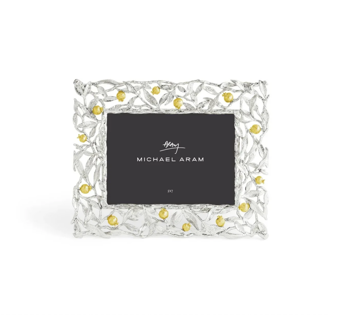 Pomegranate Silver & Gold 5x7 Frame