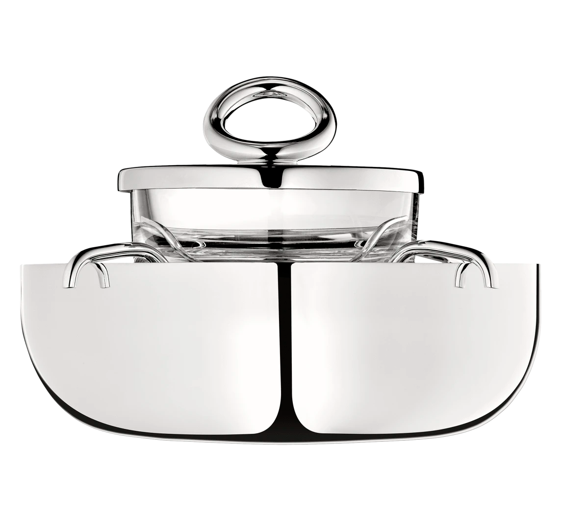 Vertigo Small Silver-Plated Caviar Serving Set
