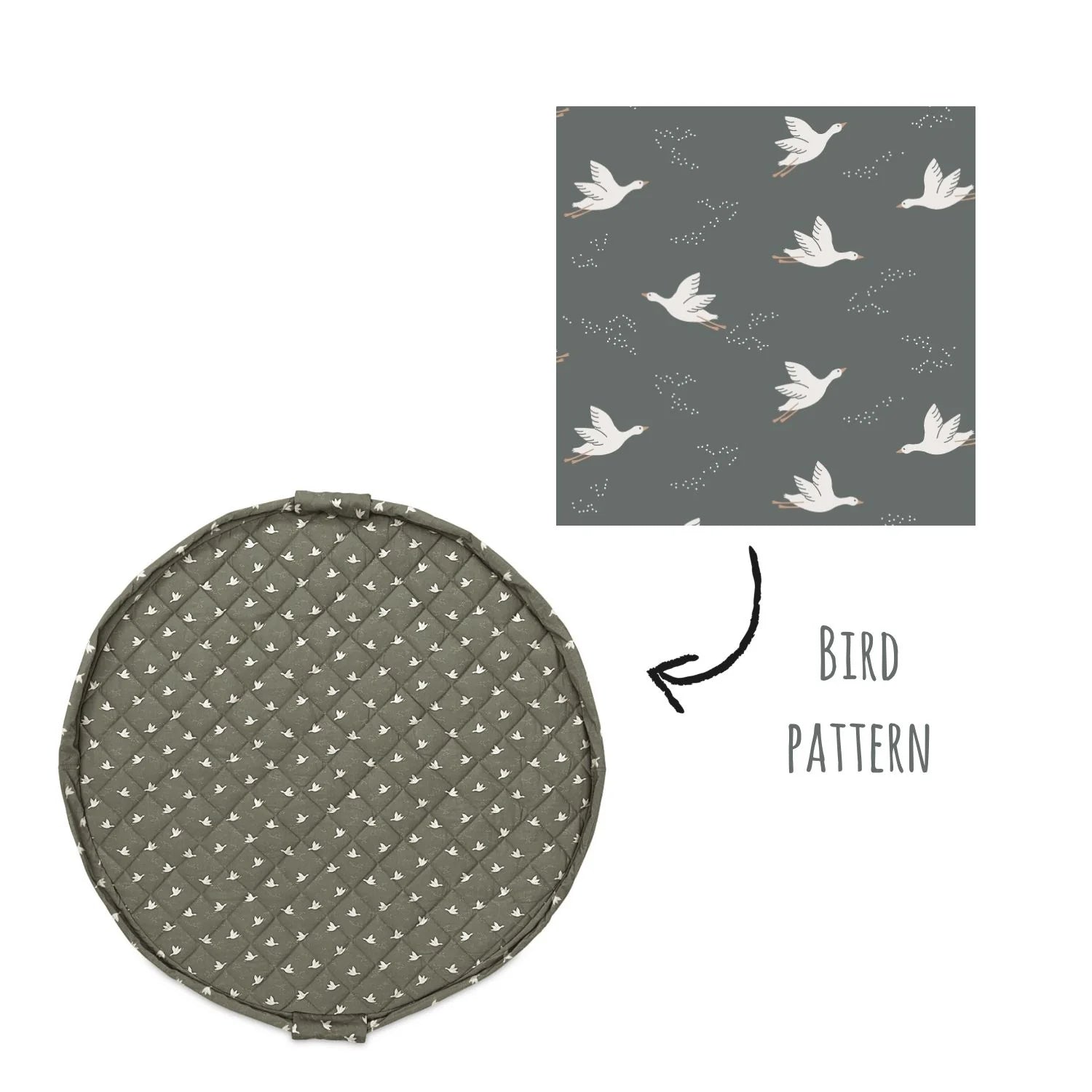 Organic Babymat & Cocoon-Birds