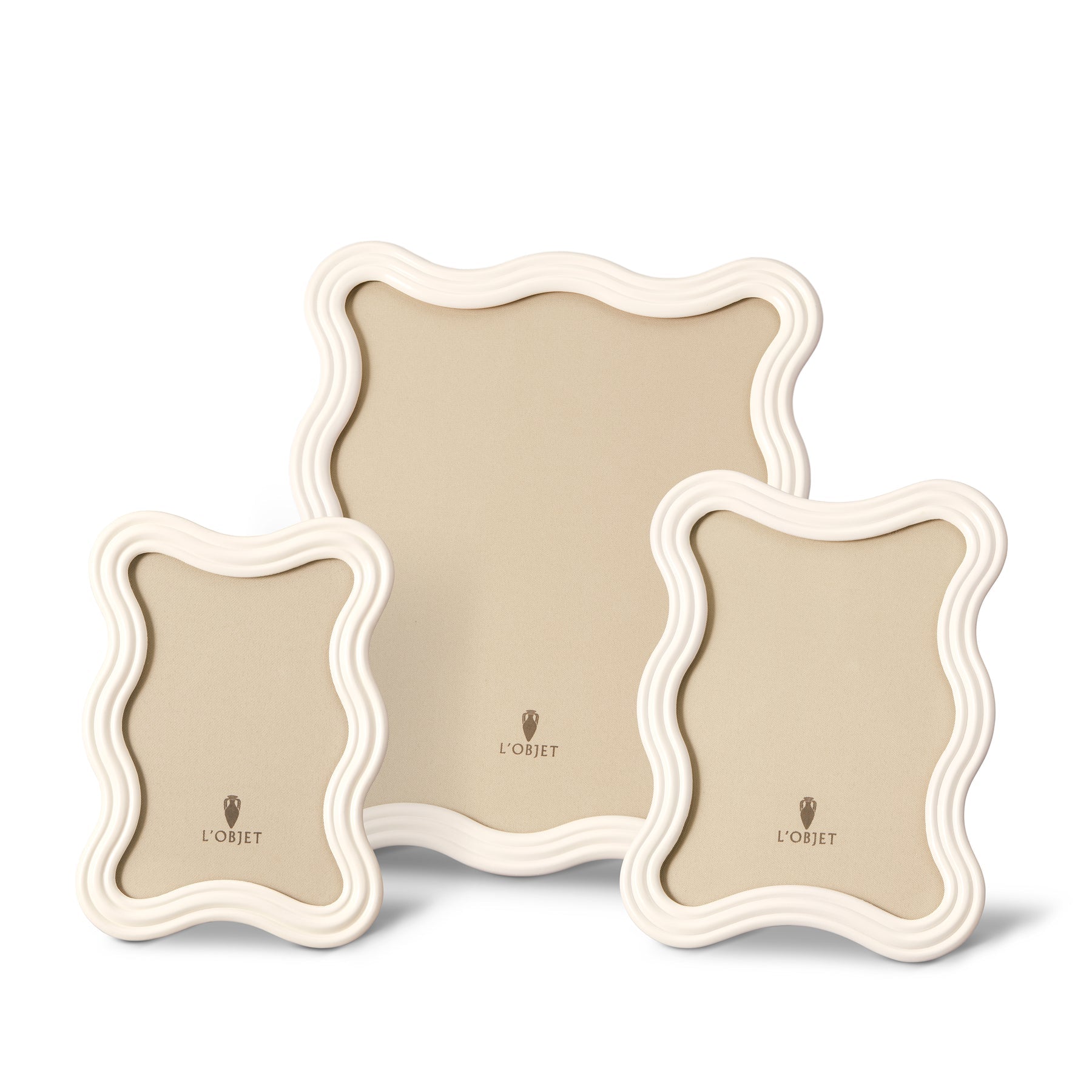 Ripple Picture Frame - White Enamel 13 x 18cm