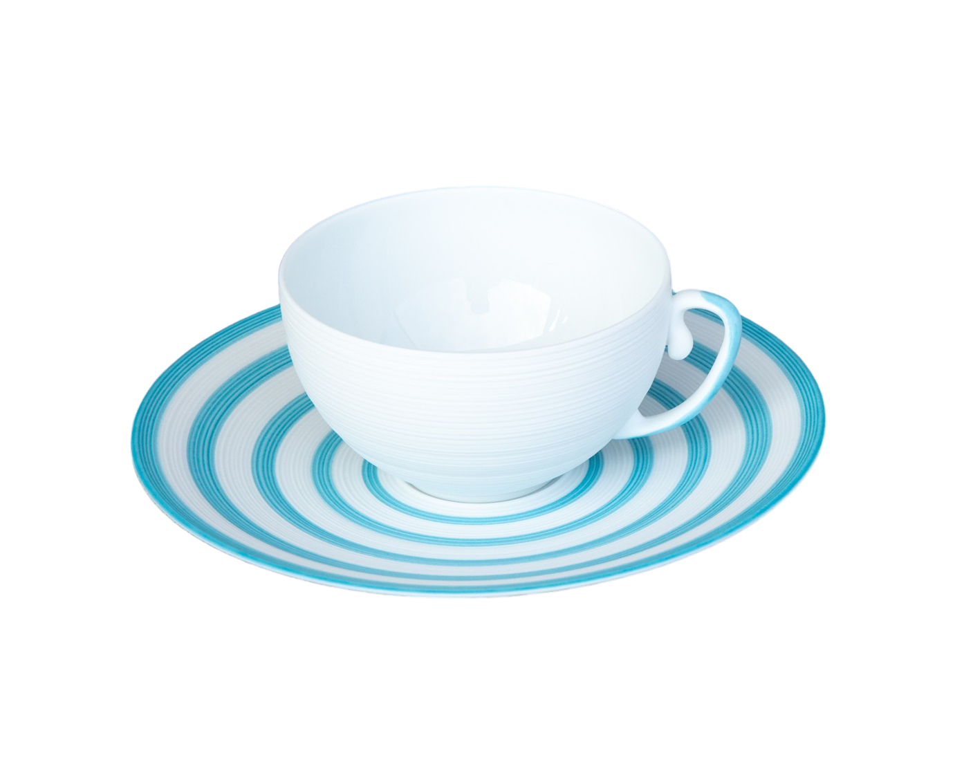 Hémisphère Turquoise Striped Tea Cup