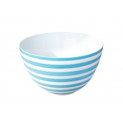 Hémisphère Turquoise Striped Extra-Large Salad Bowl