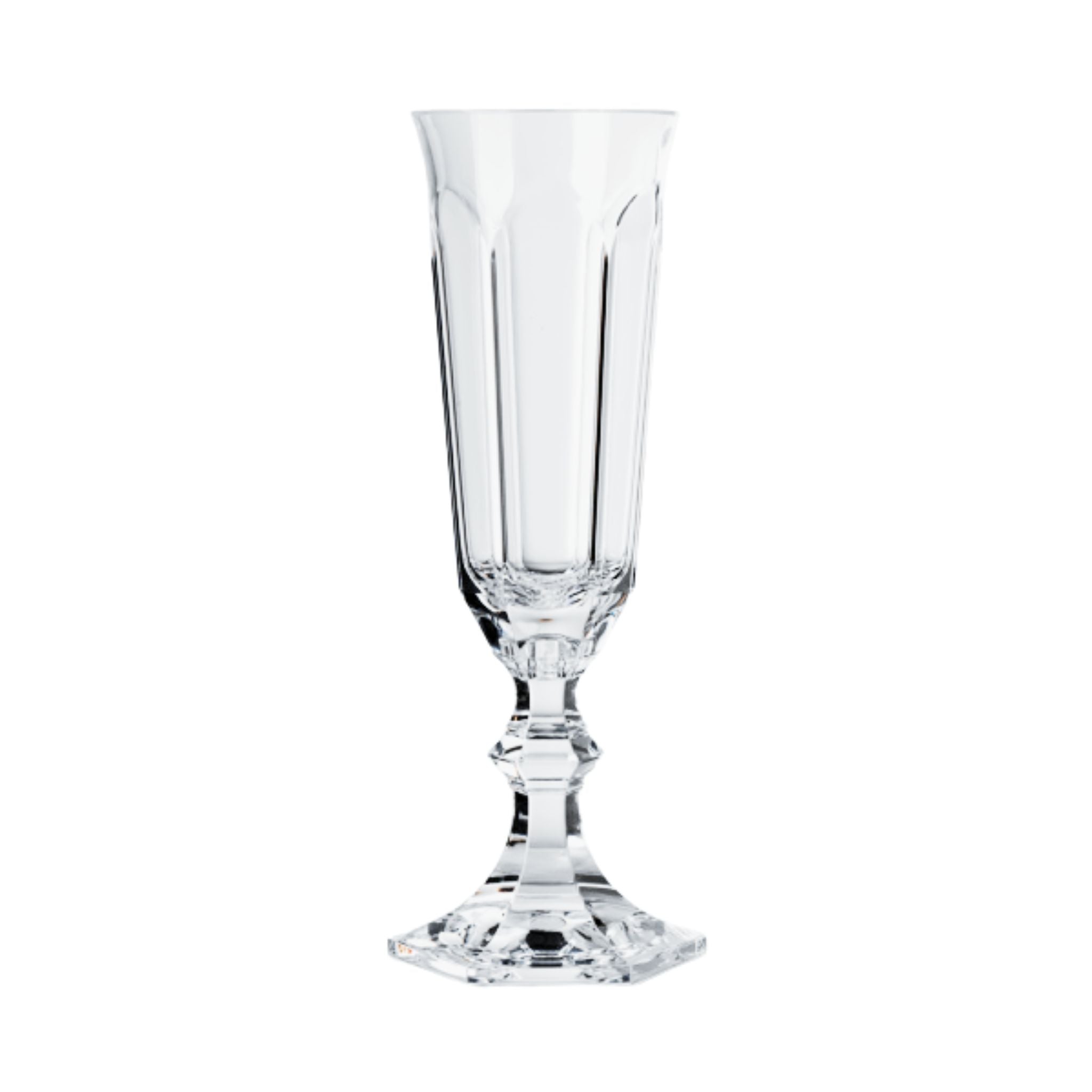 Dolce Vita Clear Flute Champagne Glass - Set of 6