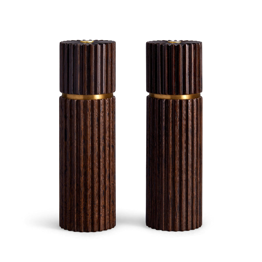 Ionic Salt and Pepper Mills Smoked Oak - Set of 2
