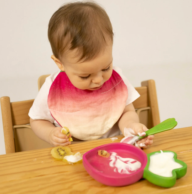 Ramona the Radish Kids' Tableware Set: Plate & Spoon