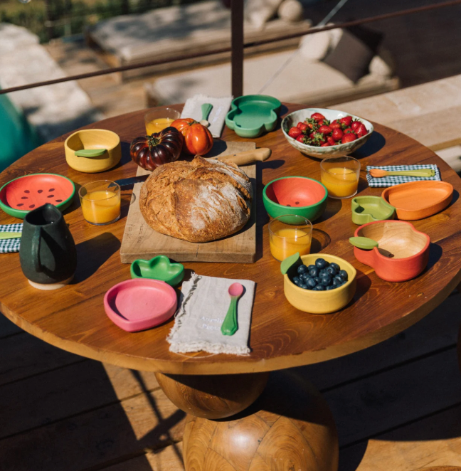 Ramona the Radish Kids' Tableware Set: Plate & Spoon