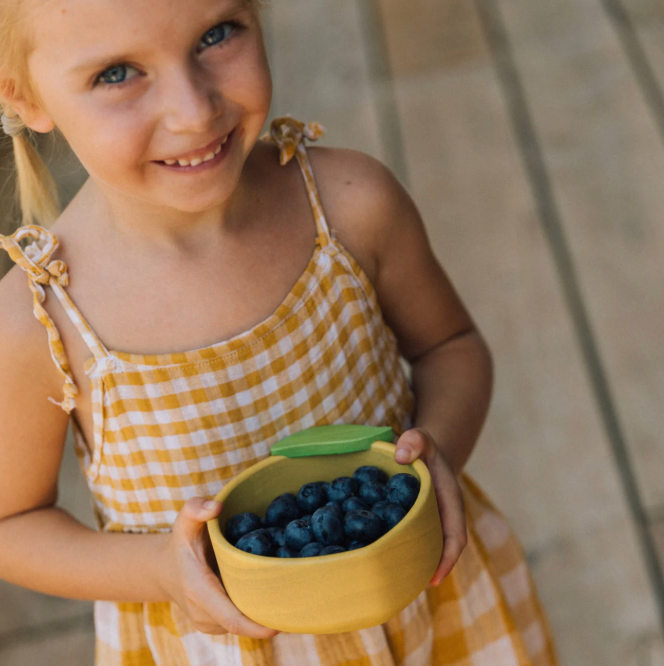 Lou the Lemon Kids' Tableware Set: Bowl & Spoon