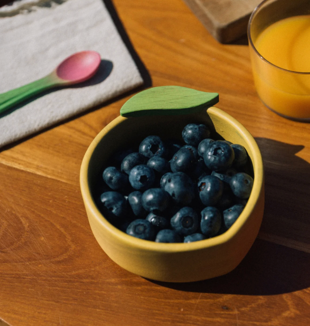 Lou the Lemon Kids' Tableware Set: Bowl & Spoon