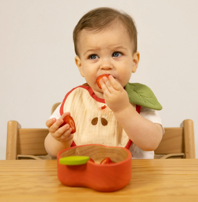 Pepa the Apple Kids' Tableware Set: Bowl & Spoon