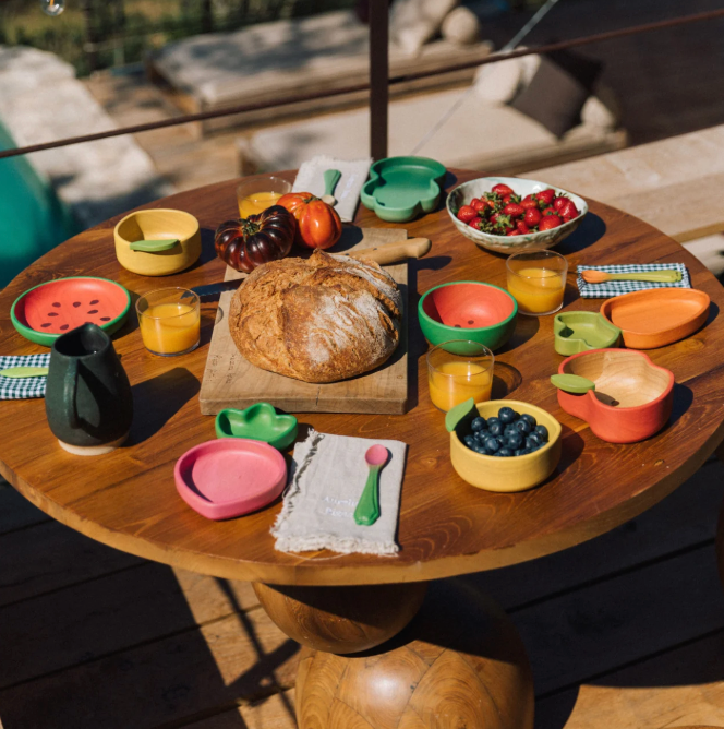 Cathy The Carrot Kids' Tableware Set: Plate & Spoon