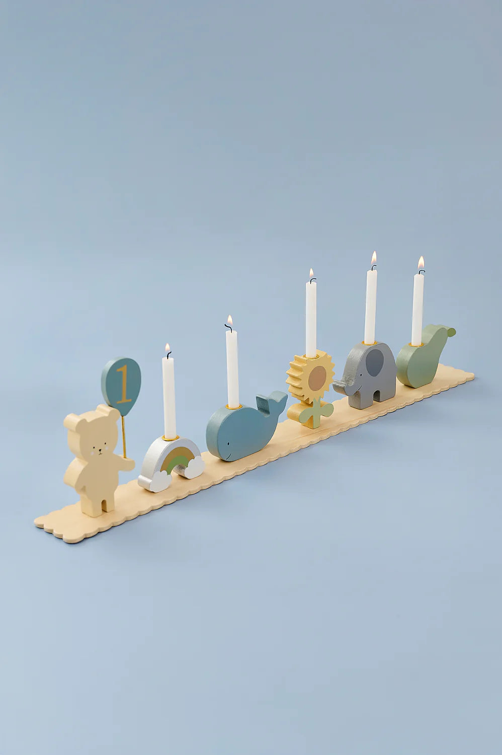 Birthday Train Teddy with Friends