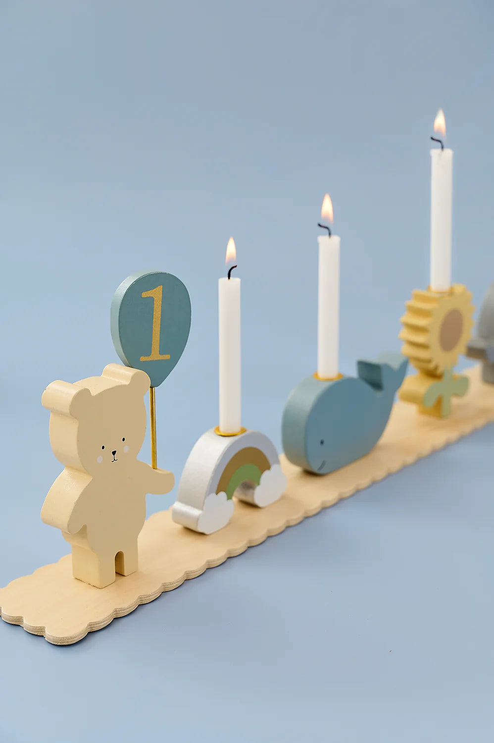 Birthday Train Teddy with Friends