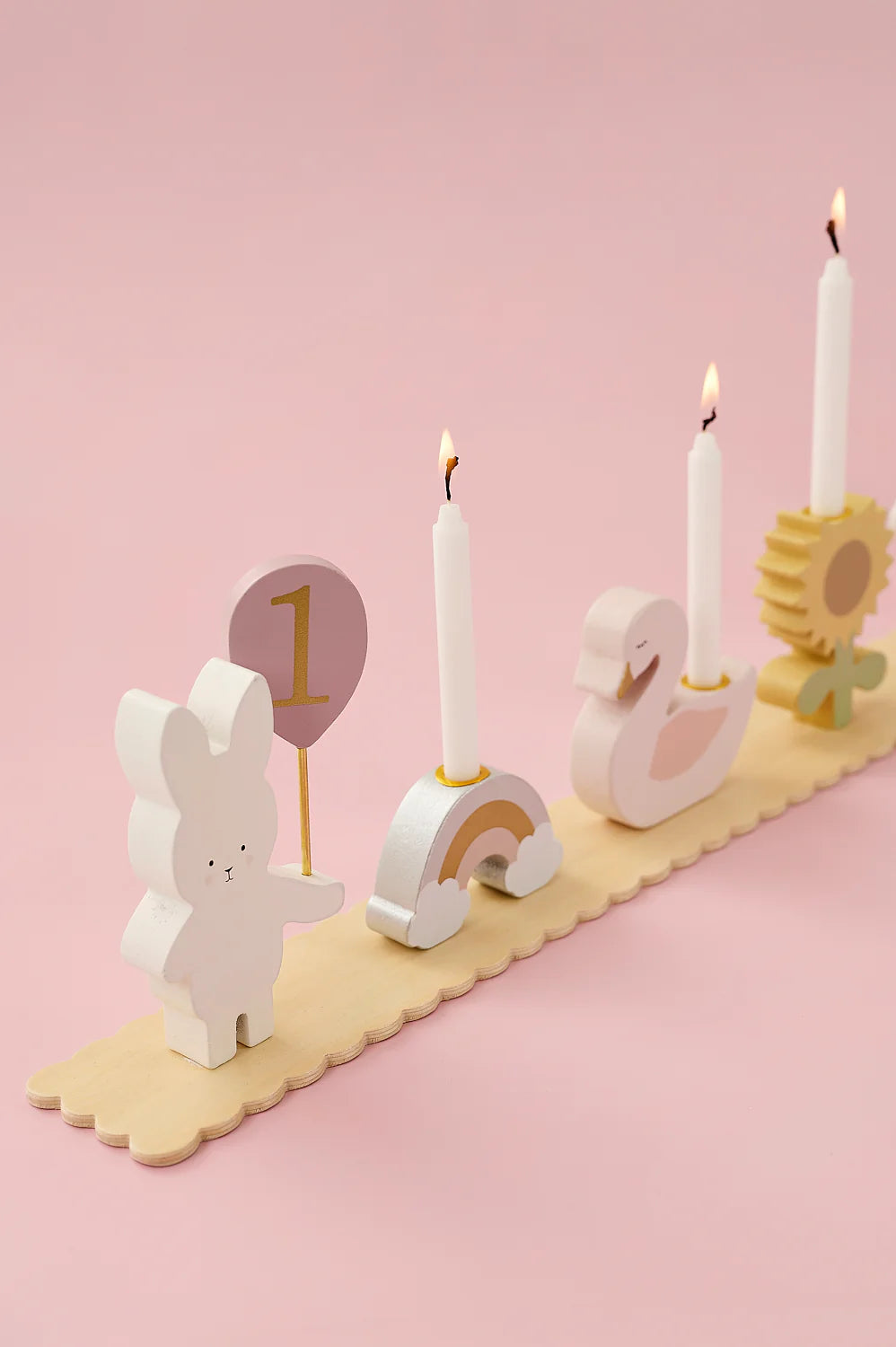 Birthday Train Bunny with Friends