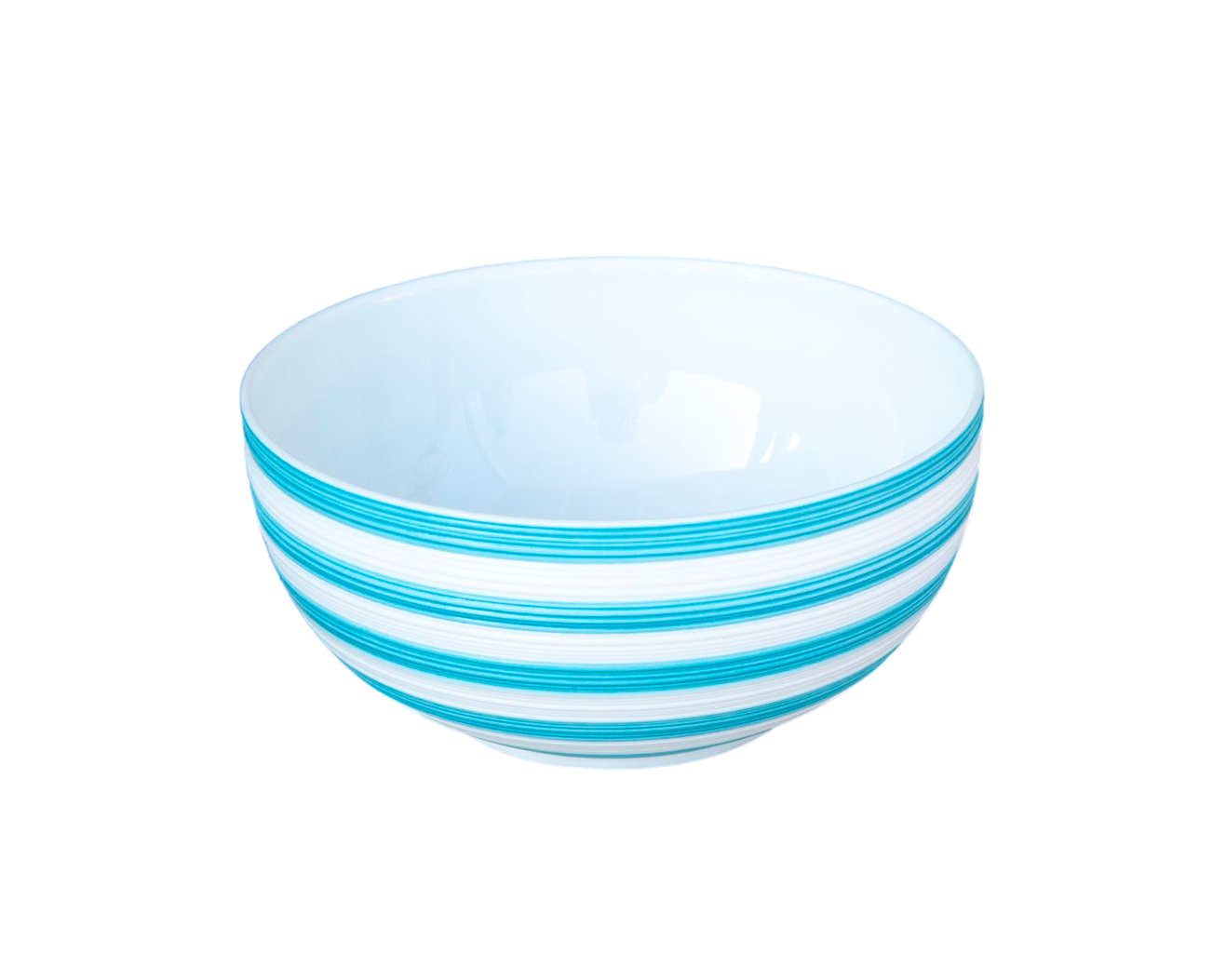 Hémisphère Turquoise Striped Soup Bowl