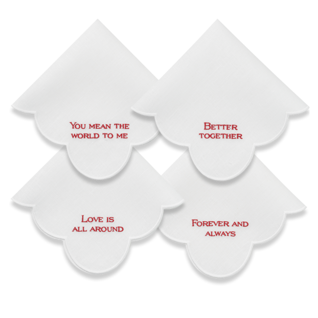Love Note Napkin - Set of 4