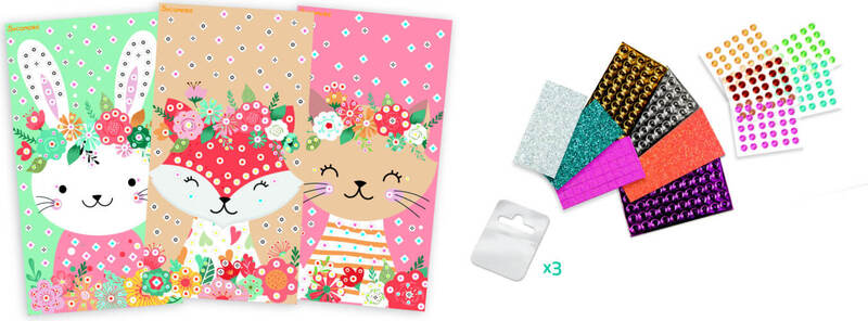 Stick & Fun Mosaïque Animaux Doux