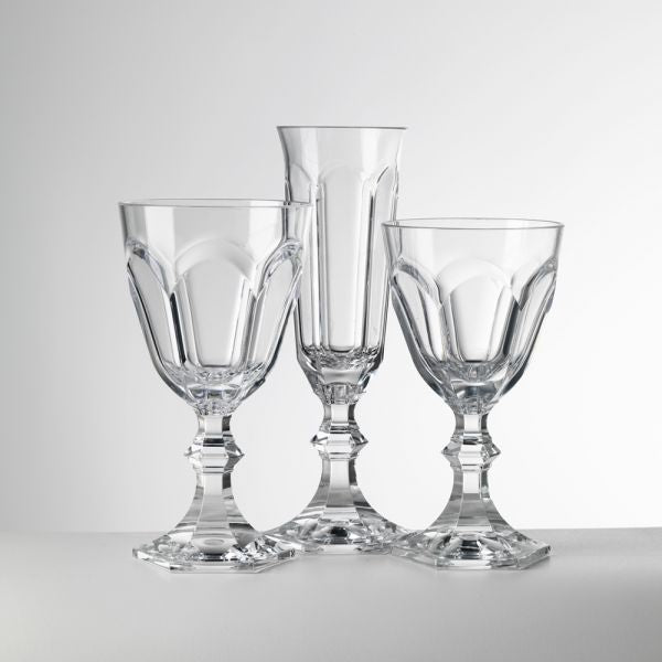 Dolce Vita Clear Flute Champagne Glass - Set of 6
