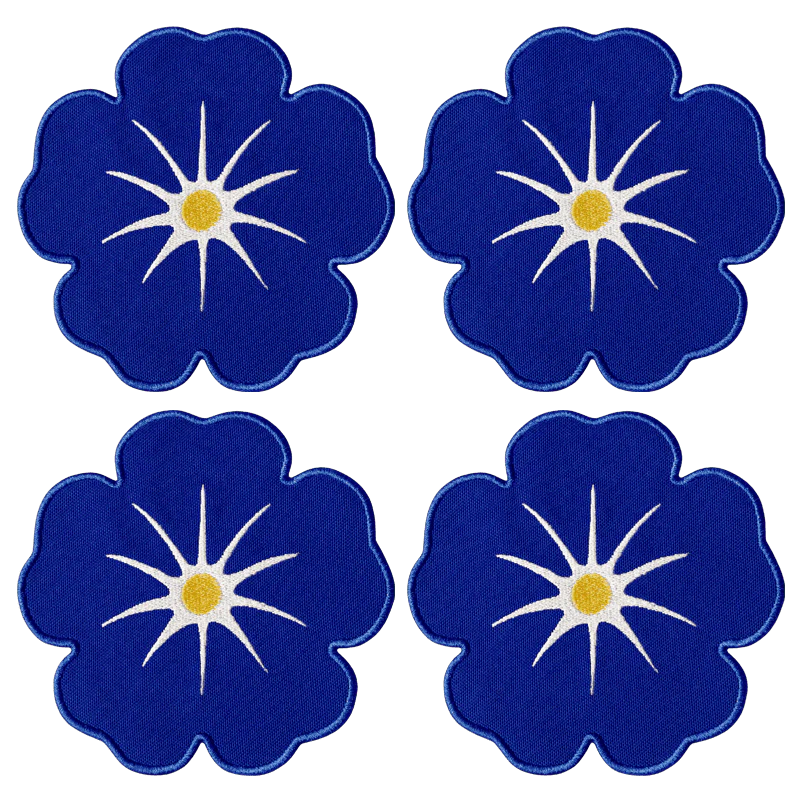 Morning Glory Coasters - Set of 4