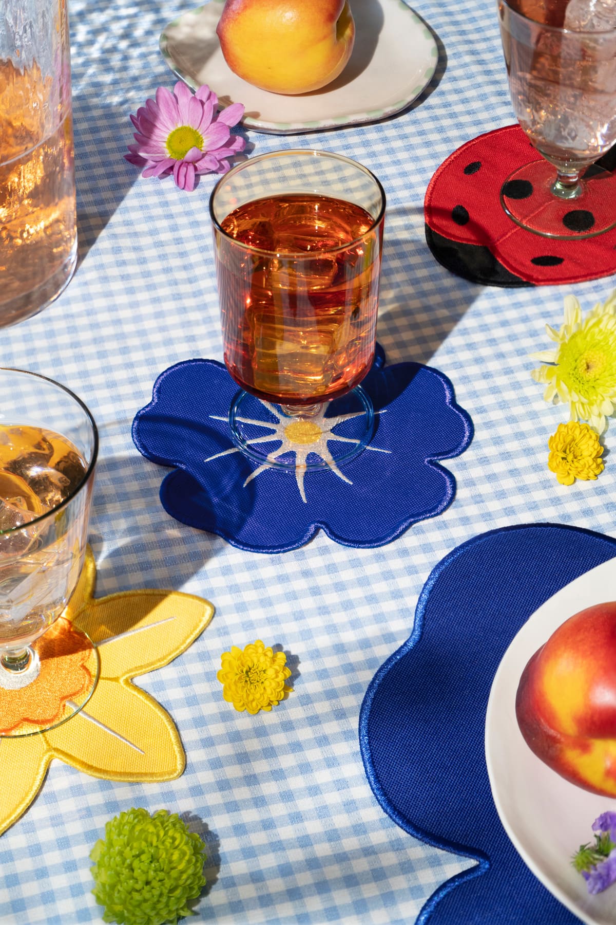 Morning Glory Coasters - Set of 4
