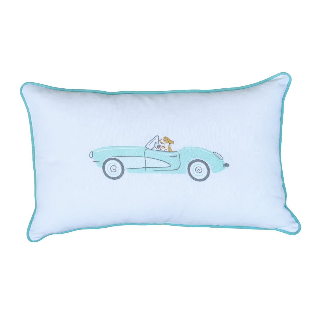 Race Car Puppy Pillow