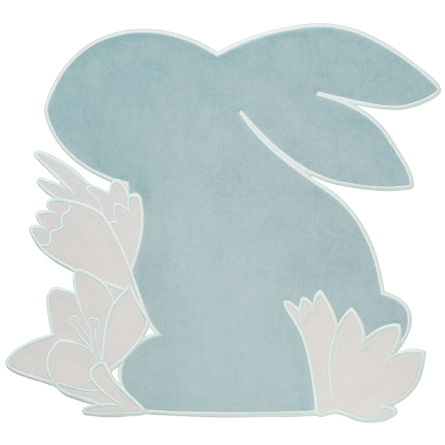 Easter Bunny Velvet Placemats - Set of 2