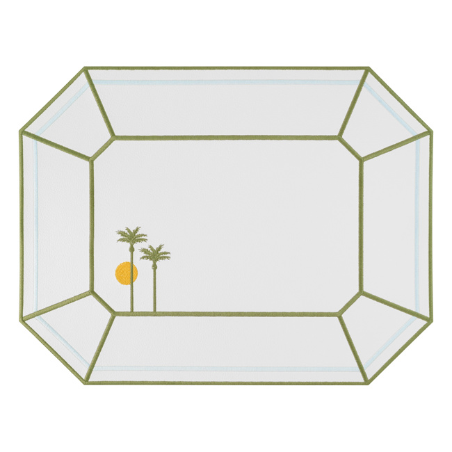 Octagon Breakfast Club Placemats - Set of 2
