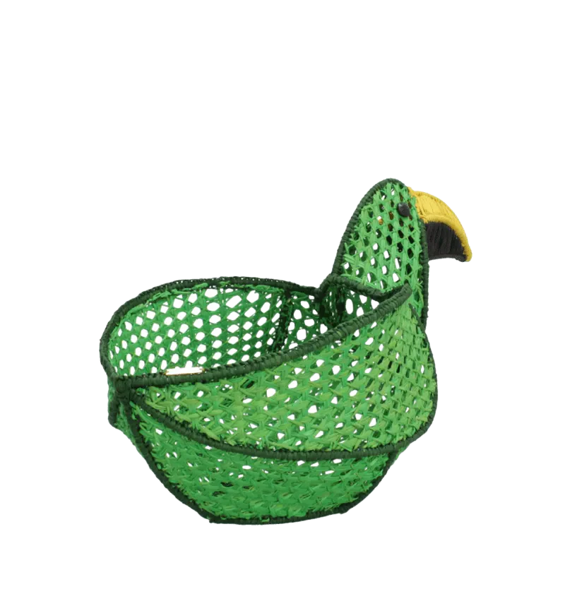 Emerald Parrot Bread Basket