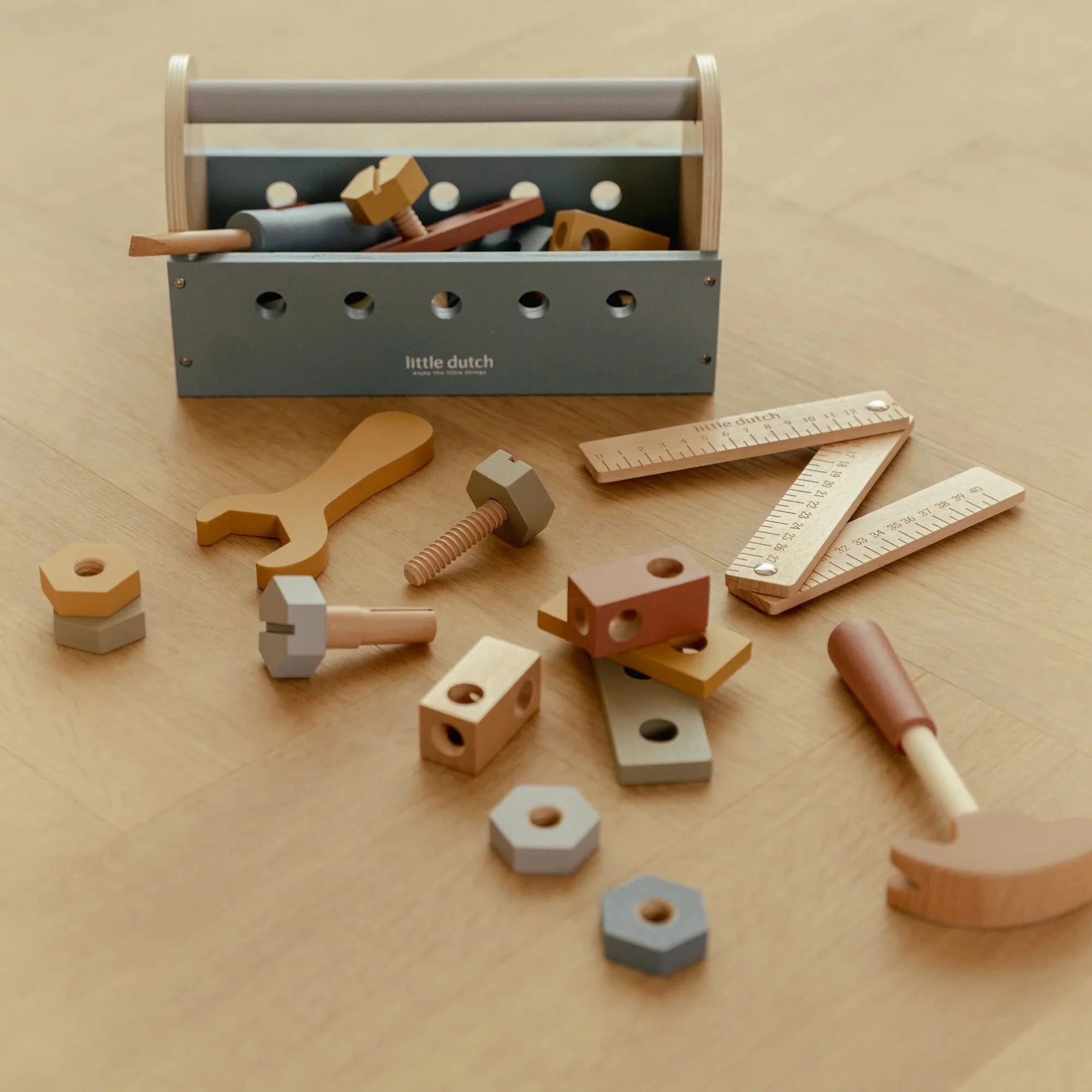 Wooden toolbox