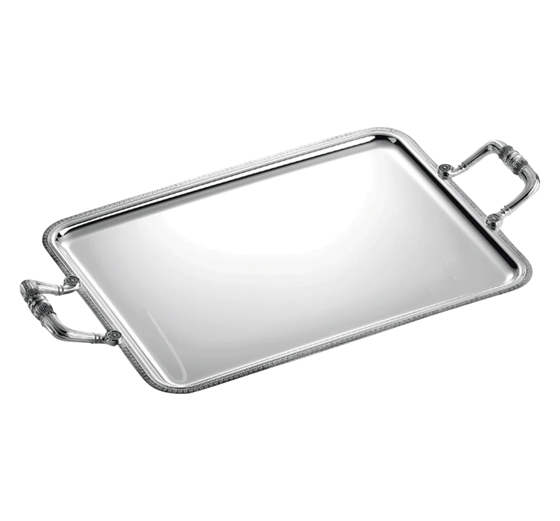 Malmaison Silver Plated Rectangular Tray with Handles