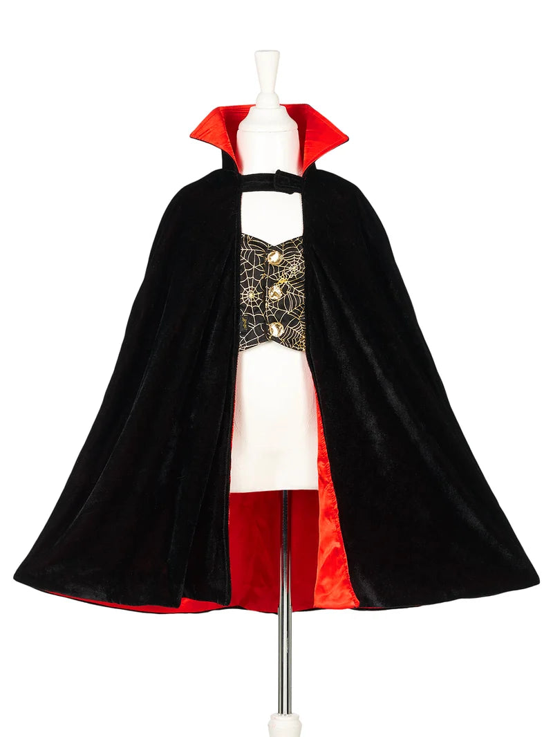 Dracula cape and vampire teeth