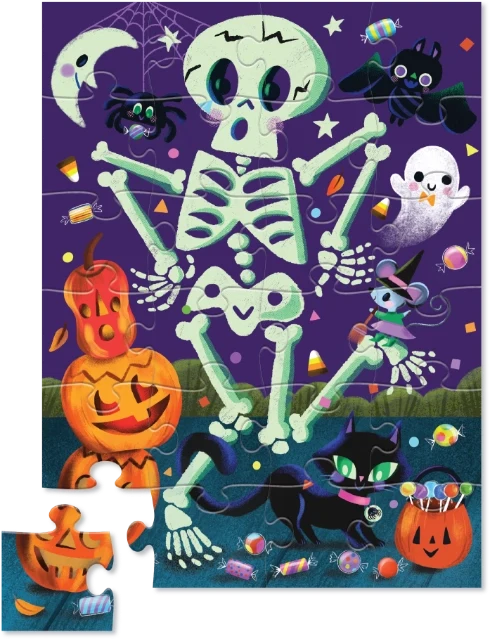 Spooky Skeleton Glow-in-the-dark Puzzle