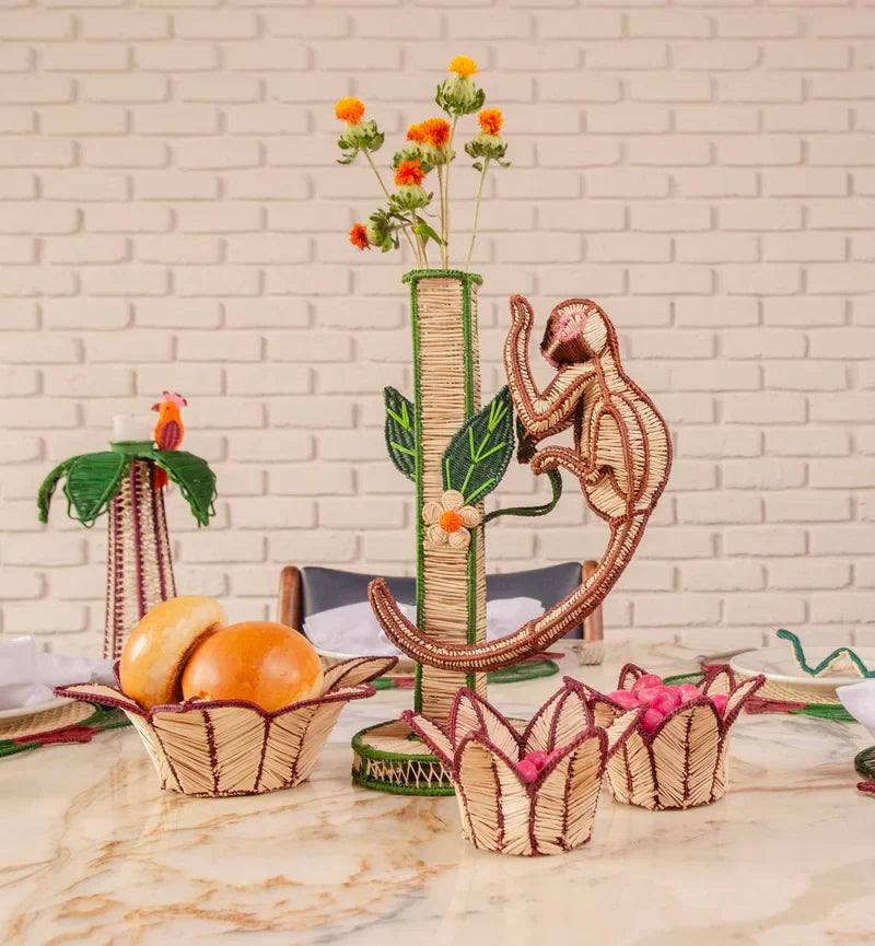Monkey Bloom Flower Vase