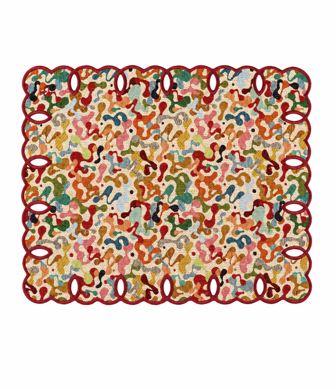 Etretat Mosaic Faux Leather Placemats - Set of 2