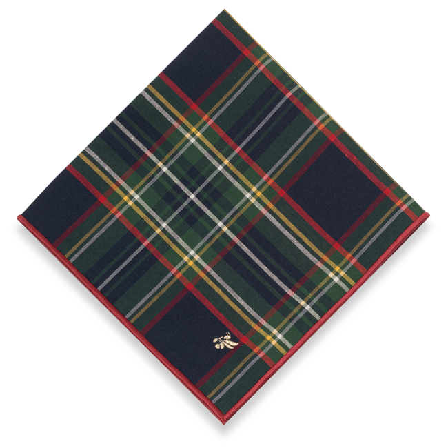 Tartan Bee Napkin - Set of 2